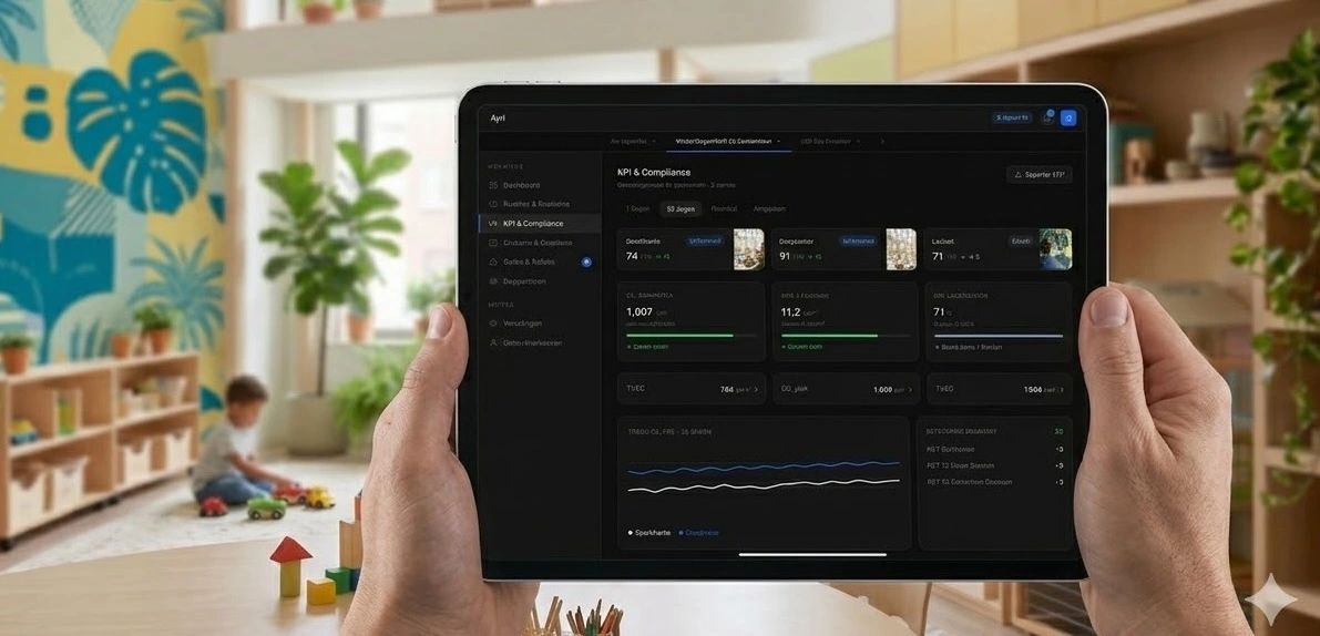 Digitaal overzicht met de vervaldatums van elektroden en batterij van meerdere AED-toestellen